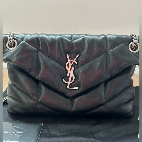 SAINT LAURENT YSL Lou Lou Puffer Crossbody in Small - Picture 1 of 7